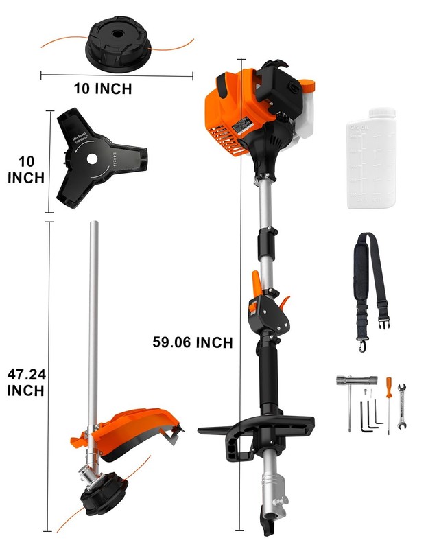 26cc 2-stroke Grass String Trimmer Lawn Mower Gas Trimmer WeedEater Powerful gallery