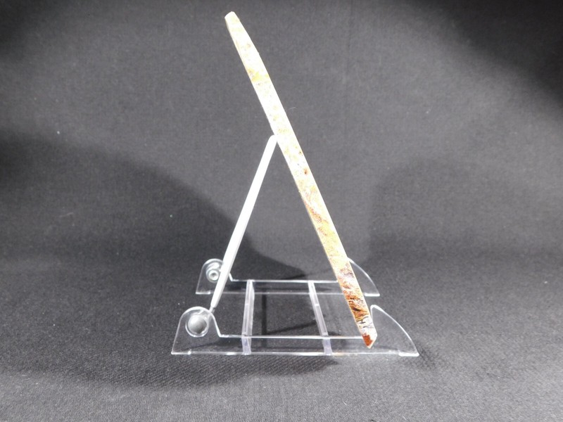 Easel Display Stand Medium Size ADJUSTABLE White Back Clear Base gallery