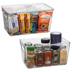 CLEARSPACE Plastic Pantry Organization and Storage 10″L x 6″W x 5″H, Clear