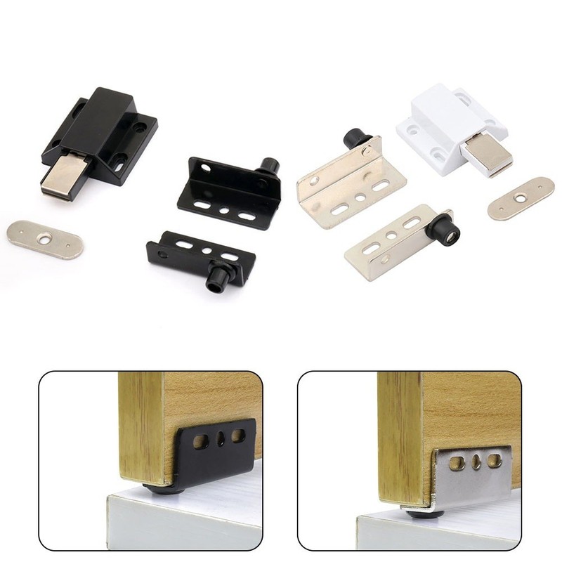 Single Suction Door Hinges 1 Set 2pcs 40*18mm Black Door Hinges Heavy Duty gallery