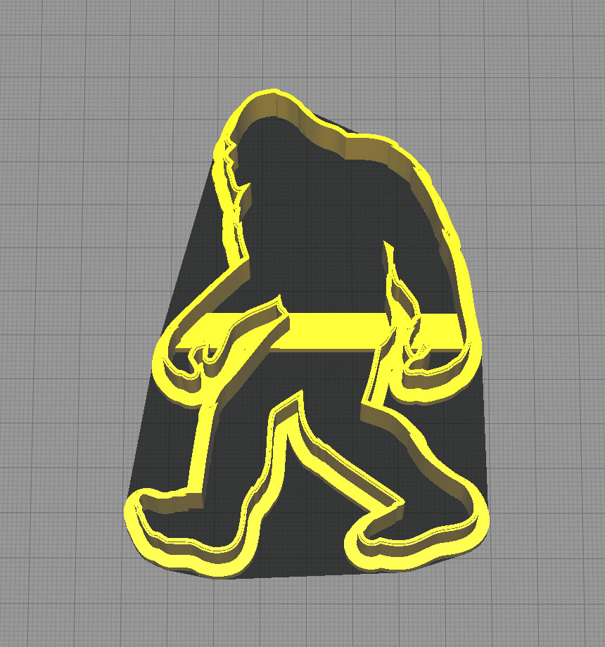 Bigfoot Sasquatch Shaped Cookie Cutter gallery