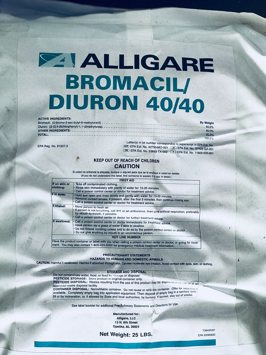 Bromacil/Diuron 40/40 - 25 Pounds (Replaces Krovar) by Alligare gallery