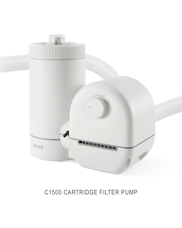 Intex 1000 Gph Filter Cartridge Pump For Above Ground Pool Water Circulation gallery