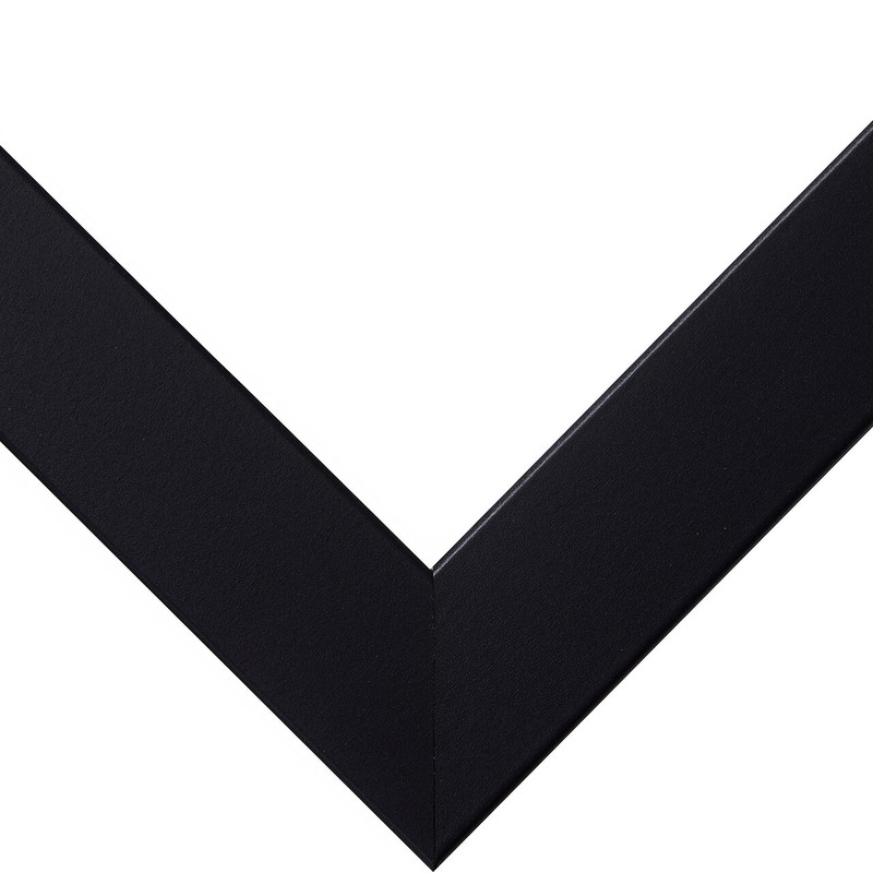 Craig Frames Essentials, 1" Wide Modern Simple Black Picture Frame With a Mat gallery