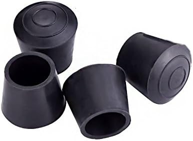 4 Pieces Table Chair Rubber Leg Tips Caps,1-1/4 Inch,Black gallery