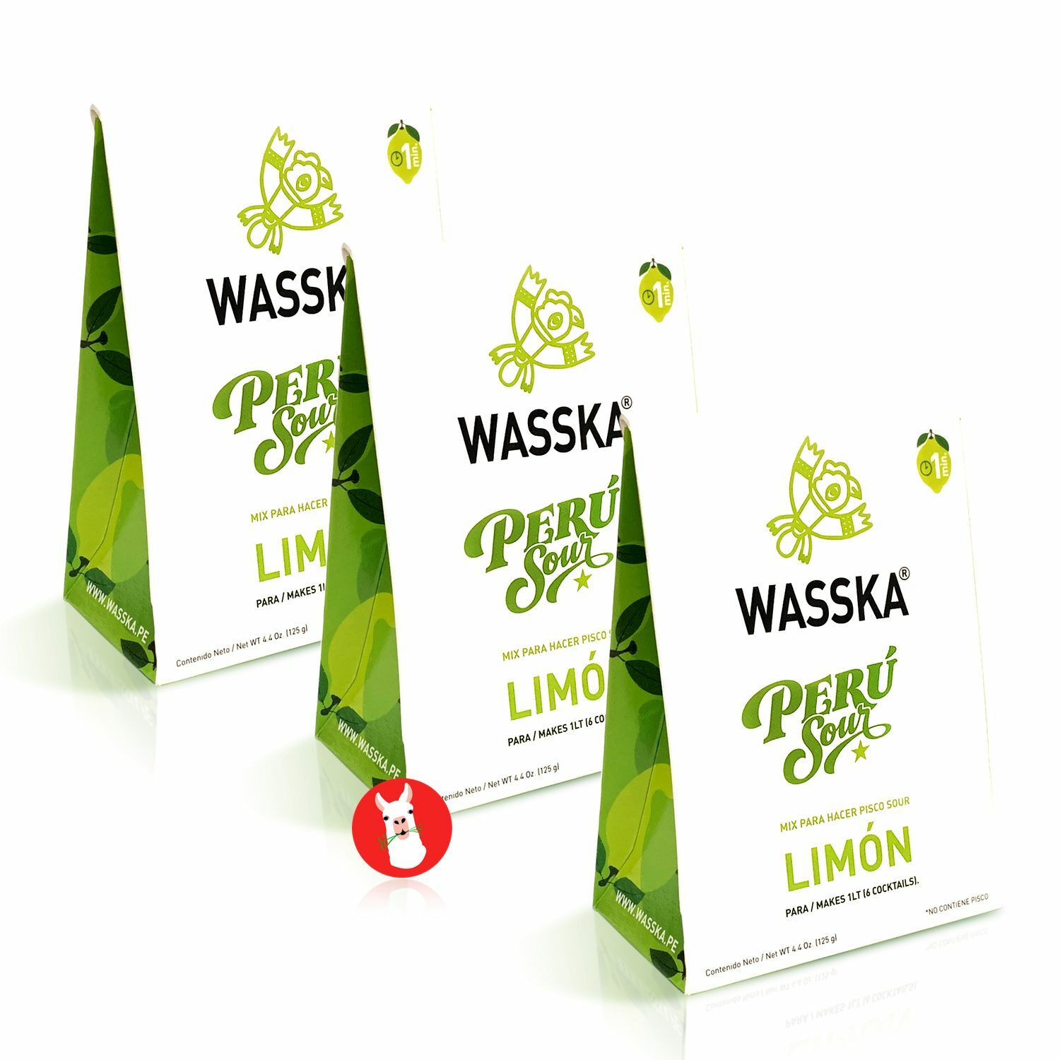 Wasska Peruvian Pisco Sour Mix Limon - Lemon 4.4oz - (3-Pack) gallery