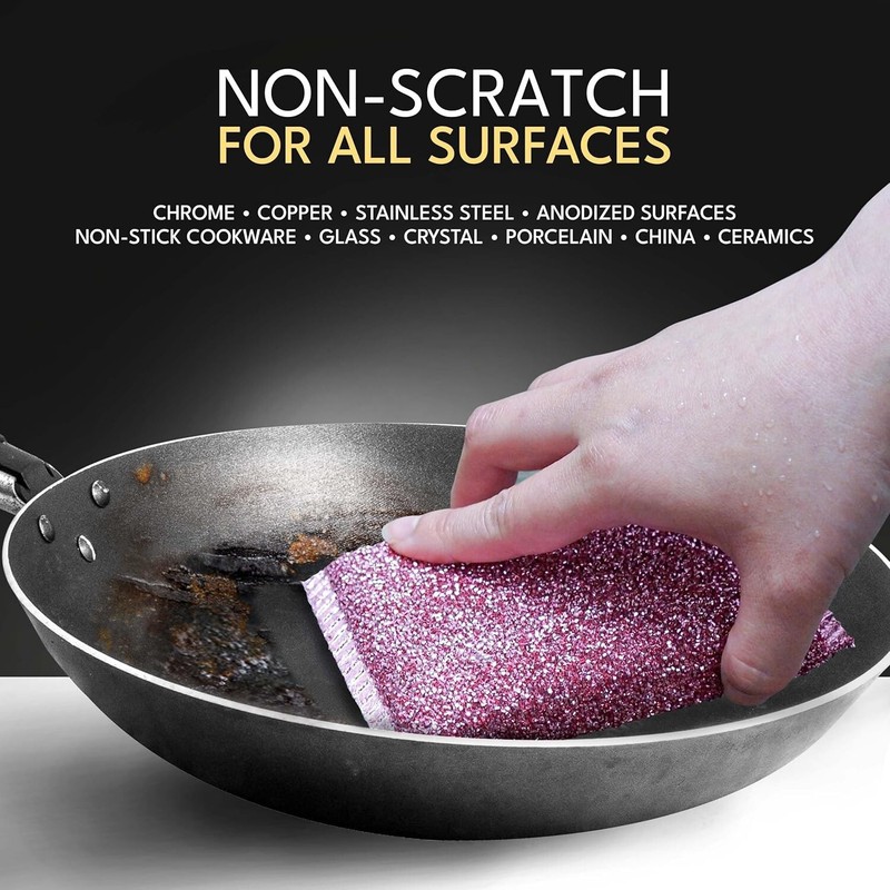 Cleanpot Pot Cleaner Non-Scratch Teflon Scrubber Luster Sponge (Package May Vary gallery