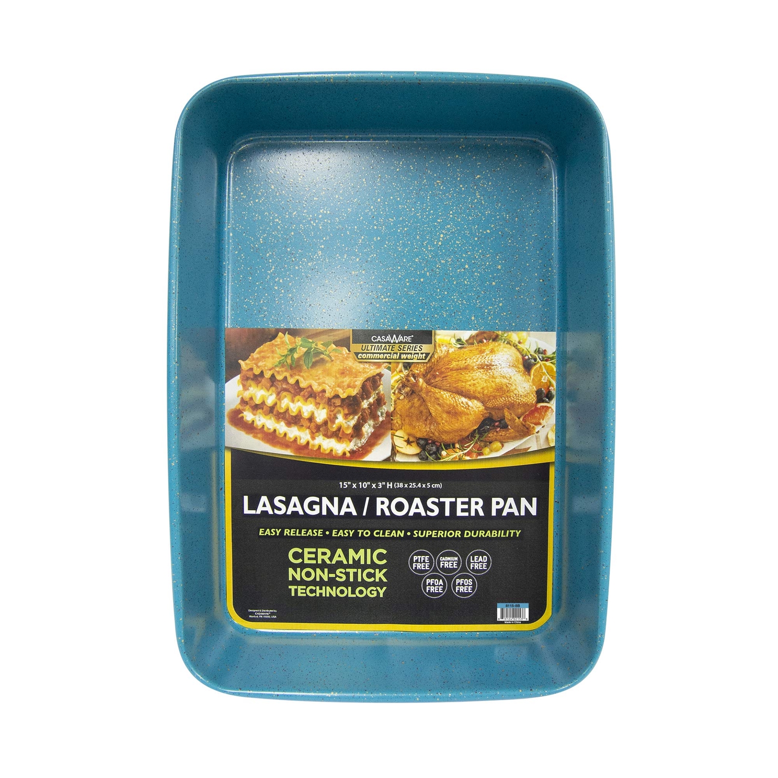 15 x 10 x 3-Inch Ultimate Series Commercial Weight Ceramic Coated Non-Stick Lasa gallery