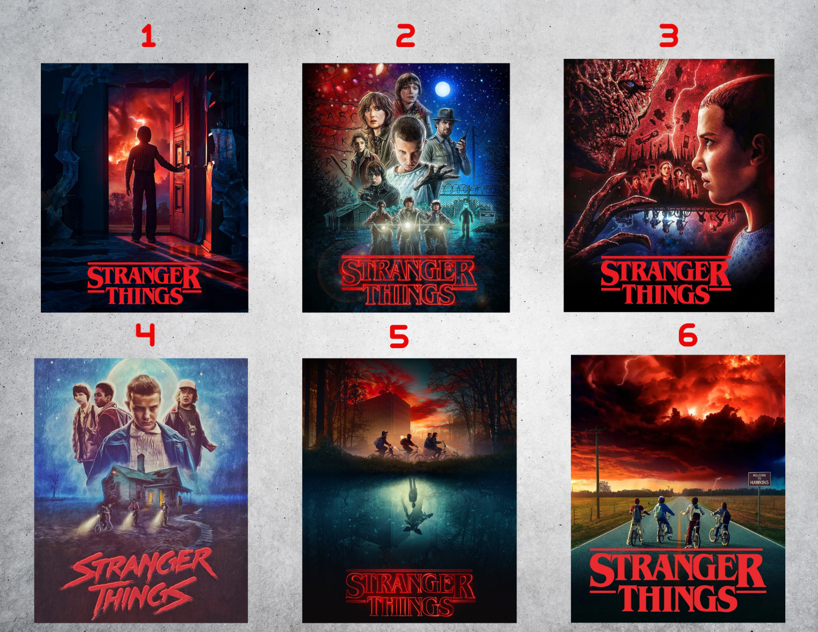Stranger Things Wall Collage Poster Prints gallery