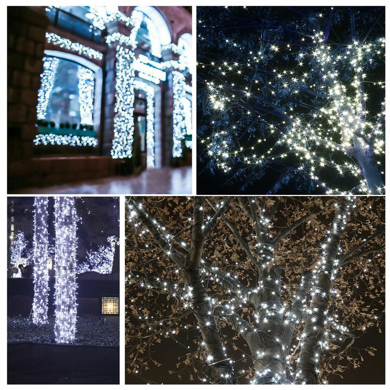 Durable 100 LED Solar String Lights Outdoor Garden Wedding Party Christmas gallery