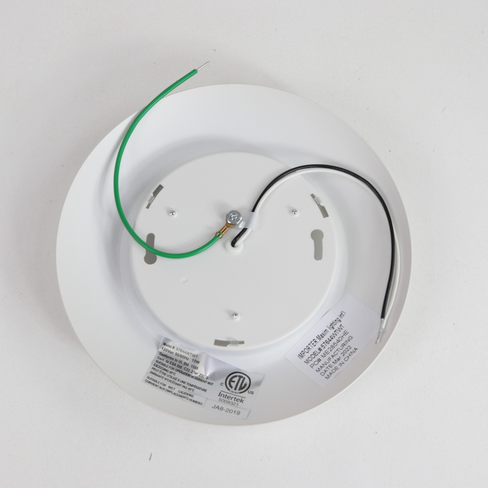 Maxim Lighting Diverse 7.5" 4000K LED Flushmount 57644WTWT gallery