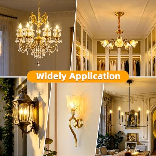 60 Watt Incandescent Light Bulbs C35, E26 Medium Base Chandelier 60.0 Watts gallery