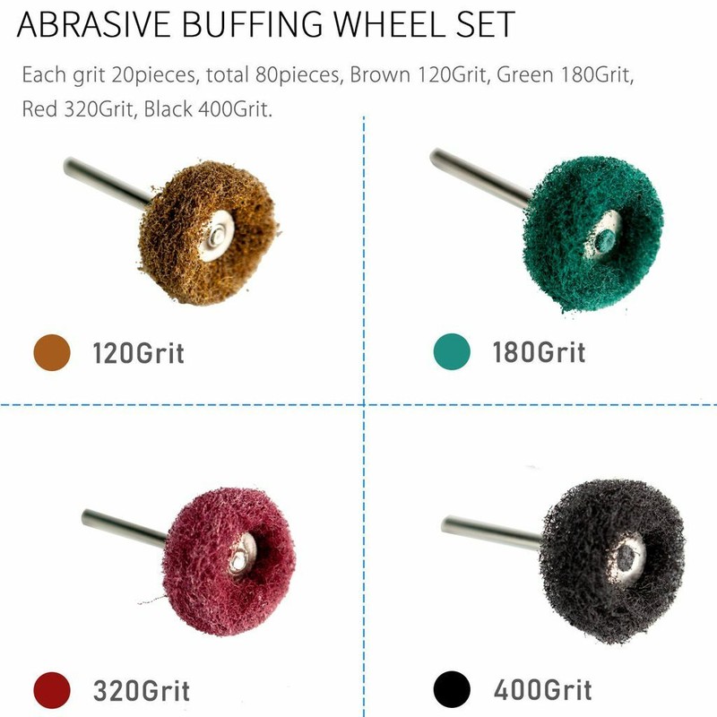 20-80Pc Abrasive Wheel Buffing Polishing Grinding Wheels Dremel Rotary Tool 25mm gallery
