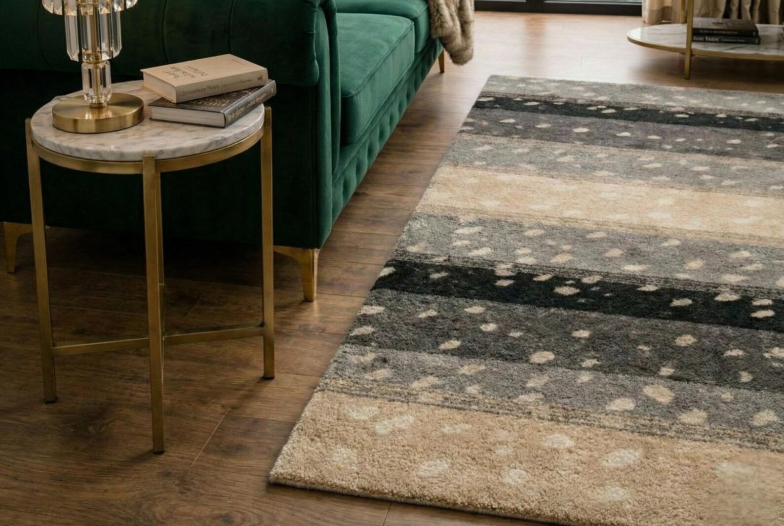 Handmade Rug | Irregular Rug | Wool Rugs | Living Room Rug | Tufted A464 gallery