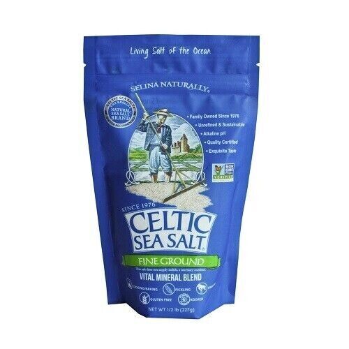 Celtic Sea Salt Fine Ground Resealable Bag 8 Oz (1/2 pound) Fast Free Shipping gallery