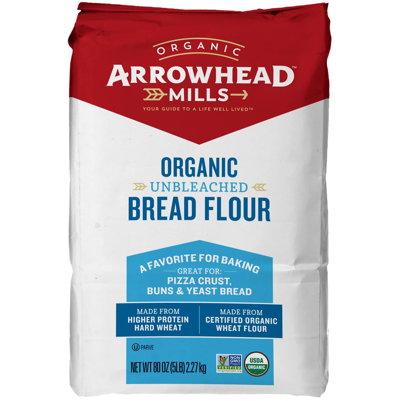Arrowhead Mills Organic Unbleached Bread Flour, 5 Lb Bag gallery