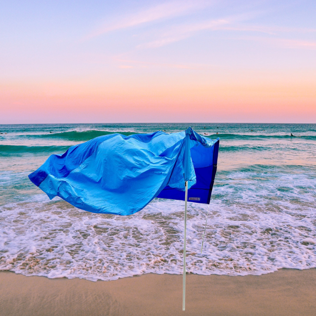 Sail Shade Full Size Beach Sun Shade Wind Powered Beach Shade BRAND NEW gallery