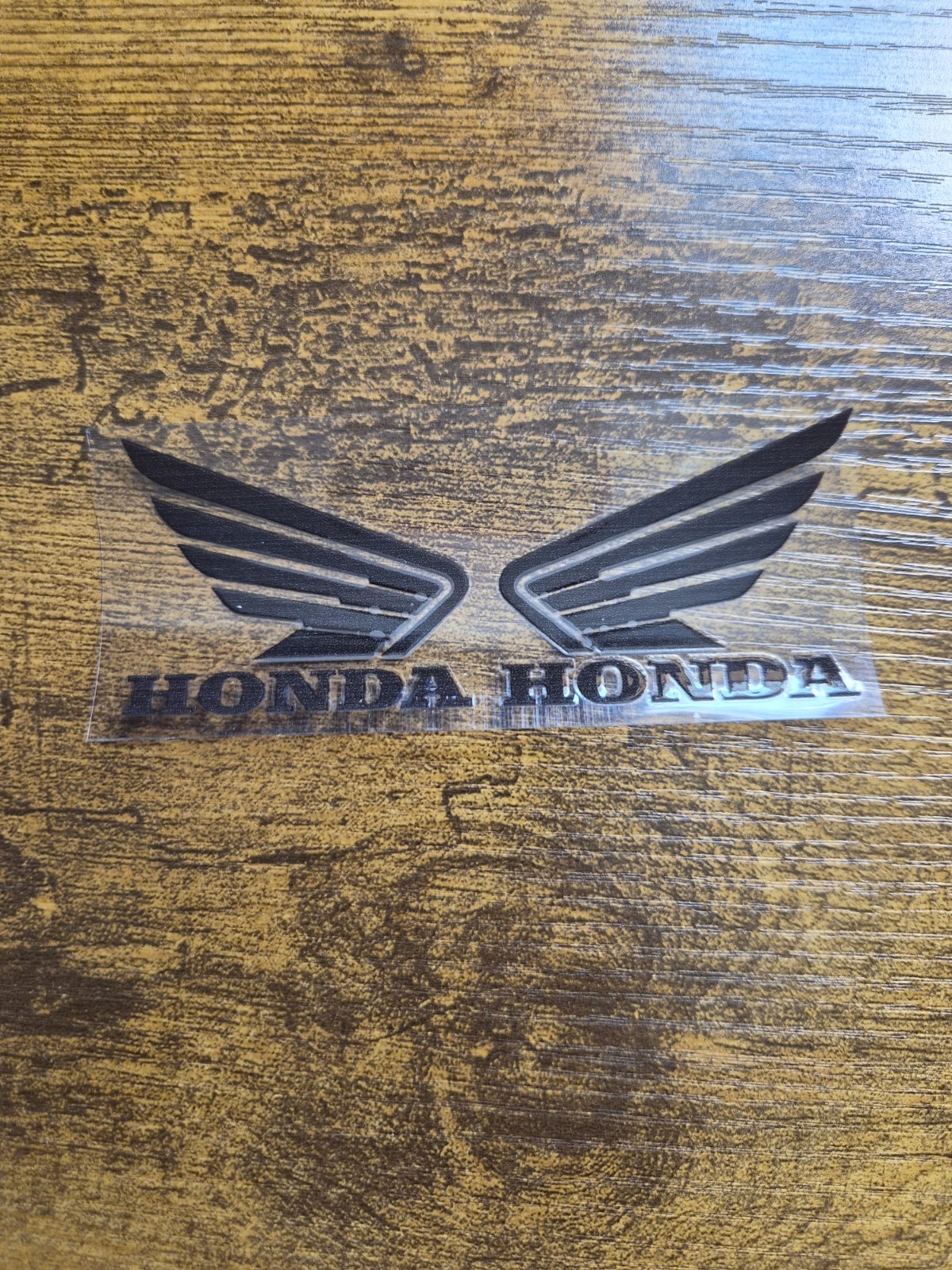 2pc. HONDA WINGS UV DTF Raised Decal Sticker Waterproof USA NOT VINYL gallery