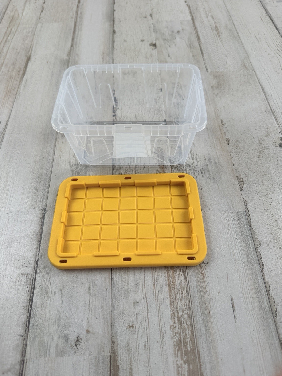 Lowe's Teeny Tiny Tote ~ Clear Mini Commander Storage Container With Lid ~ NEW gallery