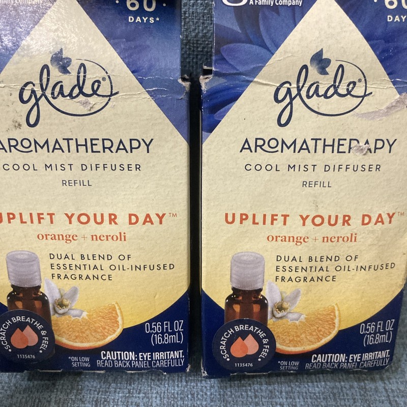 2x Glade Aromatherapy Cool Mist Oil Diffuser Refill, Uplift Your Day Orange gallery
