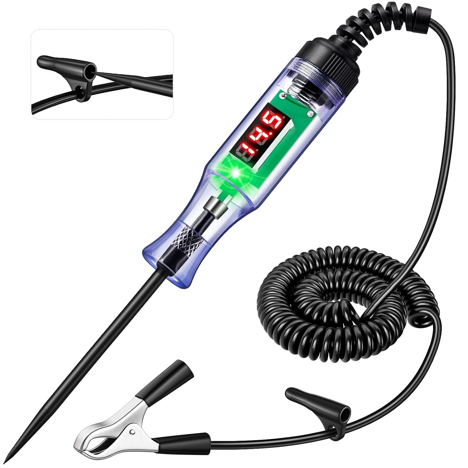 Automotive Test Light with 3-120V LED DC Digital Voltage Display,Circuit Test Ne gallery