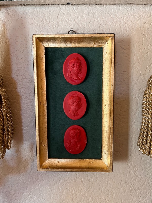 Classical Georgian Inspired Red Cast Emperor Profile Set on the Green Velvet & G gallery
