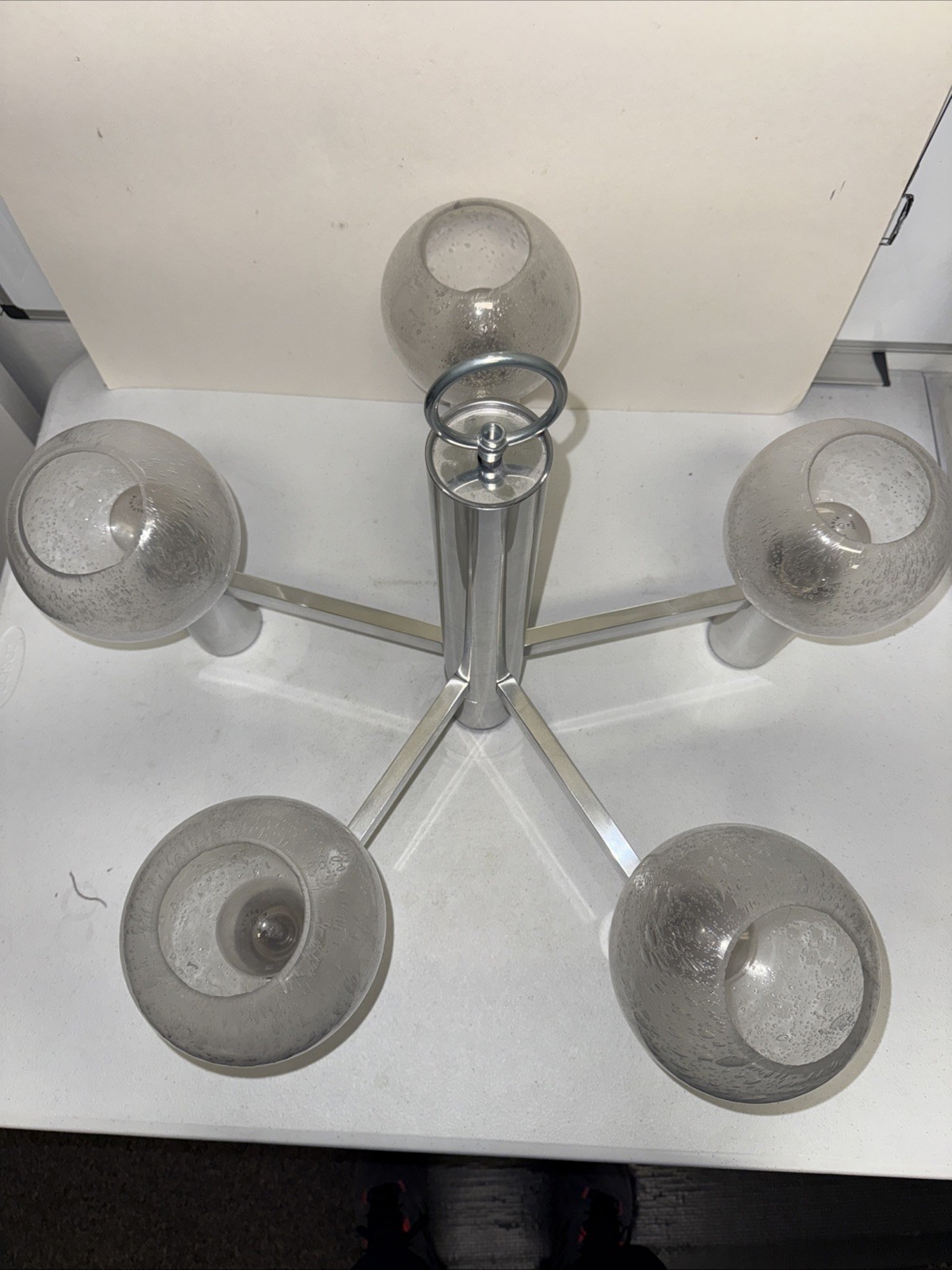Chrome Nickel Sputnik Ceiling Chandelier Mid Century Modern Dining Hanging Light gallery