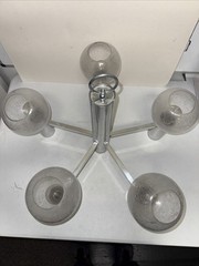 Chrome Nickel Sputnik Ceiling Chandelier Mid Century Modern Dining Hanging Light