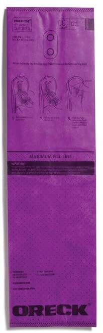 Oreck Type CC HEPA Upright Vacuum Cleaner Bag, AK1CC6H, 6-Pack, Purple gallery
