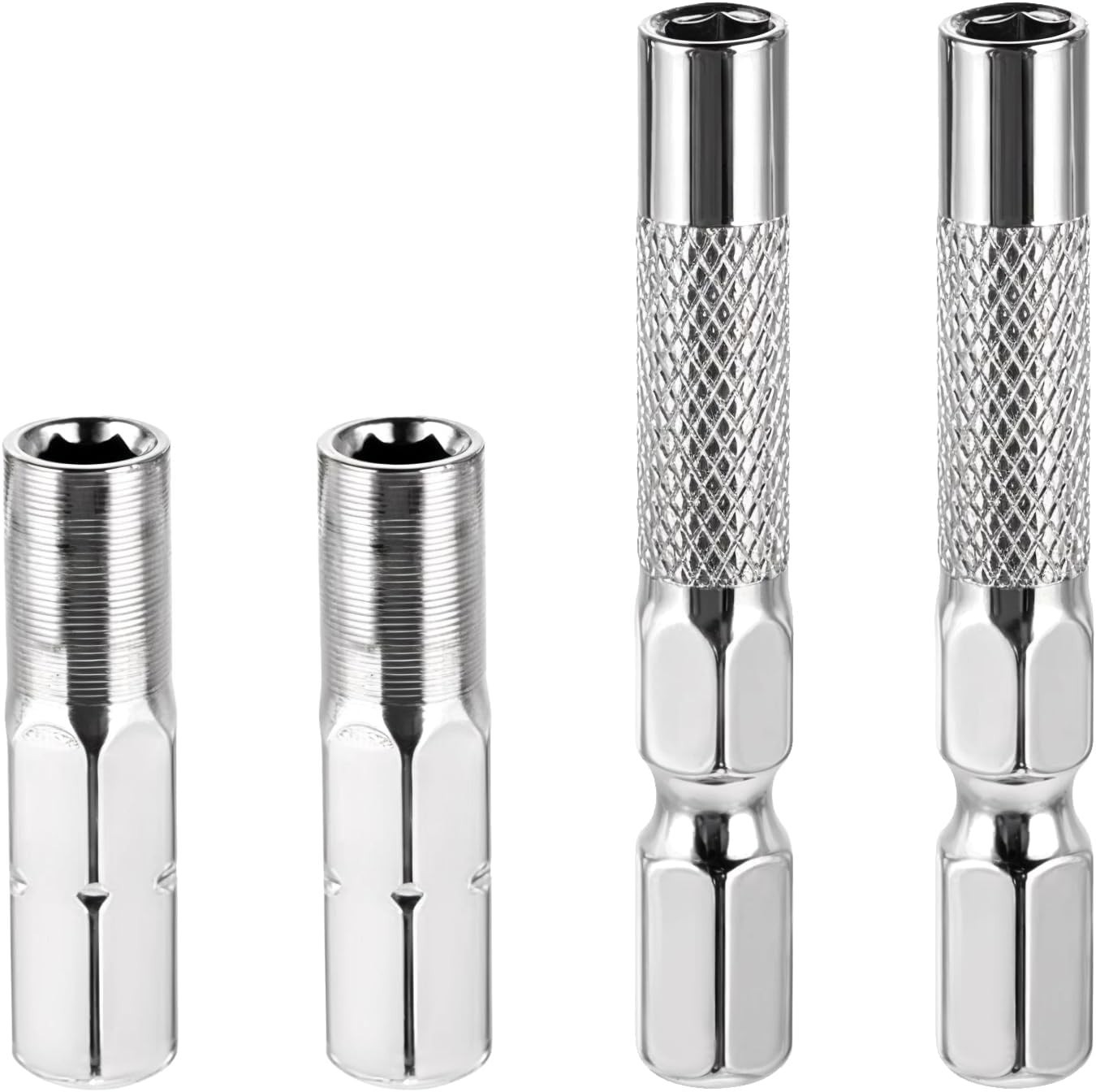 1/4 to 4mm Bit Adapter, Hex Screw Driver Bit Adapter Magnetic 2 Pieces 1/4 to 4m gallery