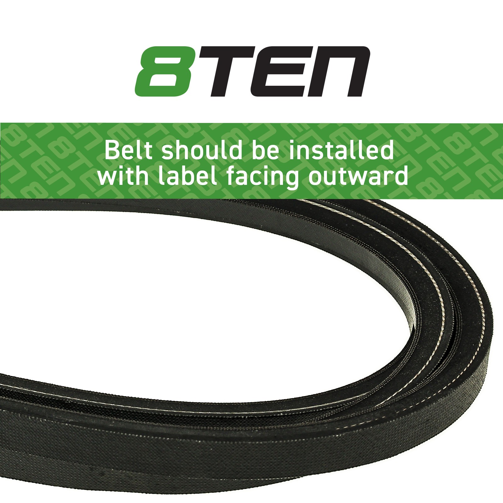 8TEN Raw Edge Drive Belt for John Deere M119539 STX46 46-Inch Black Deck gallery
