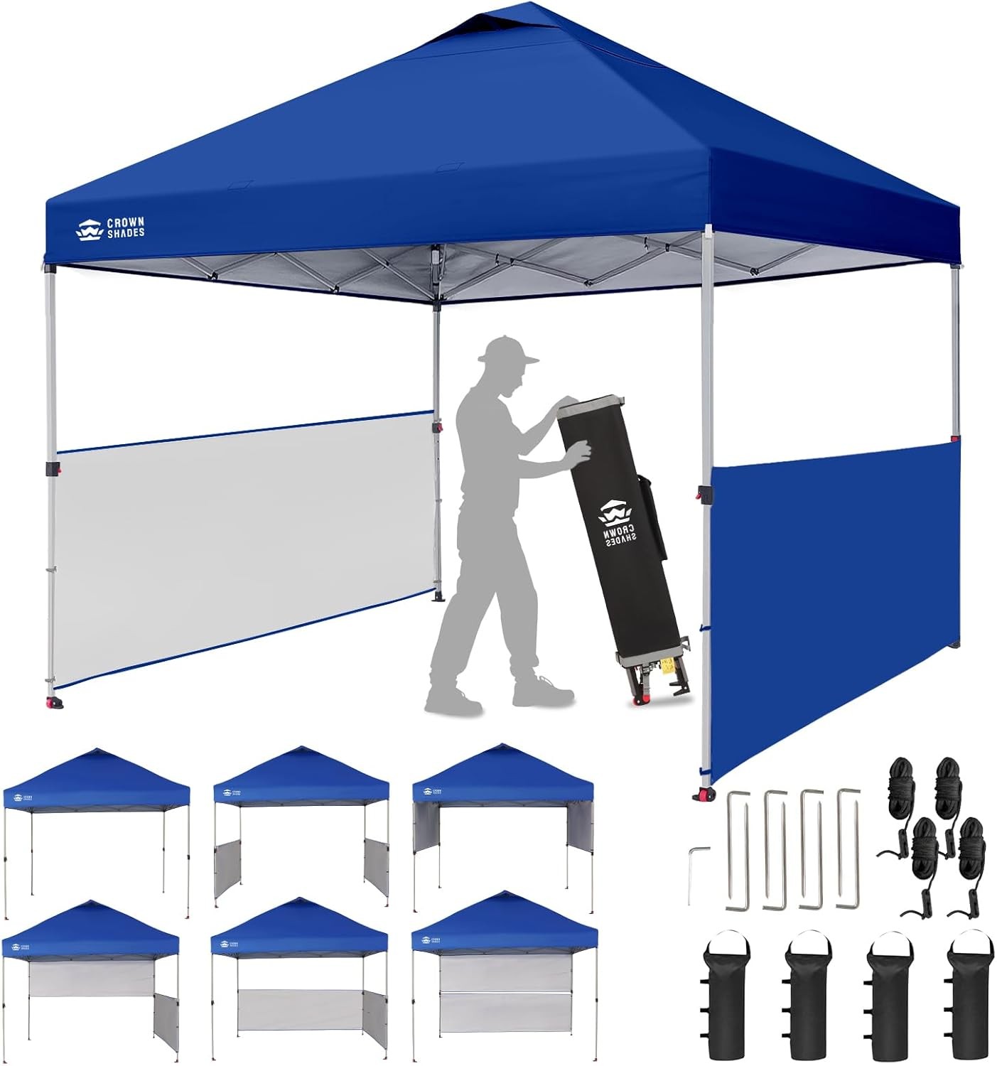 10x10 Pop up Canopy Tent Instant Canopy with 150D Silver Coated Fabric gallery