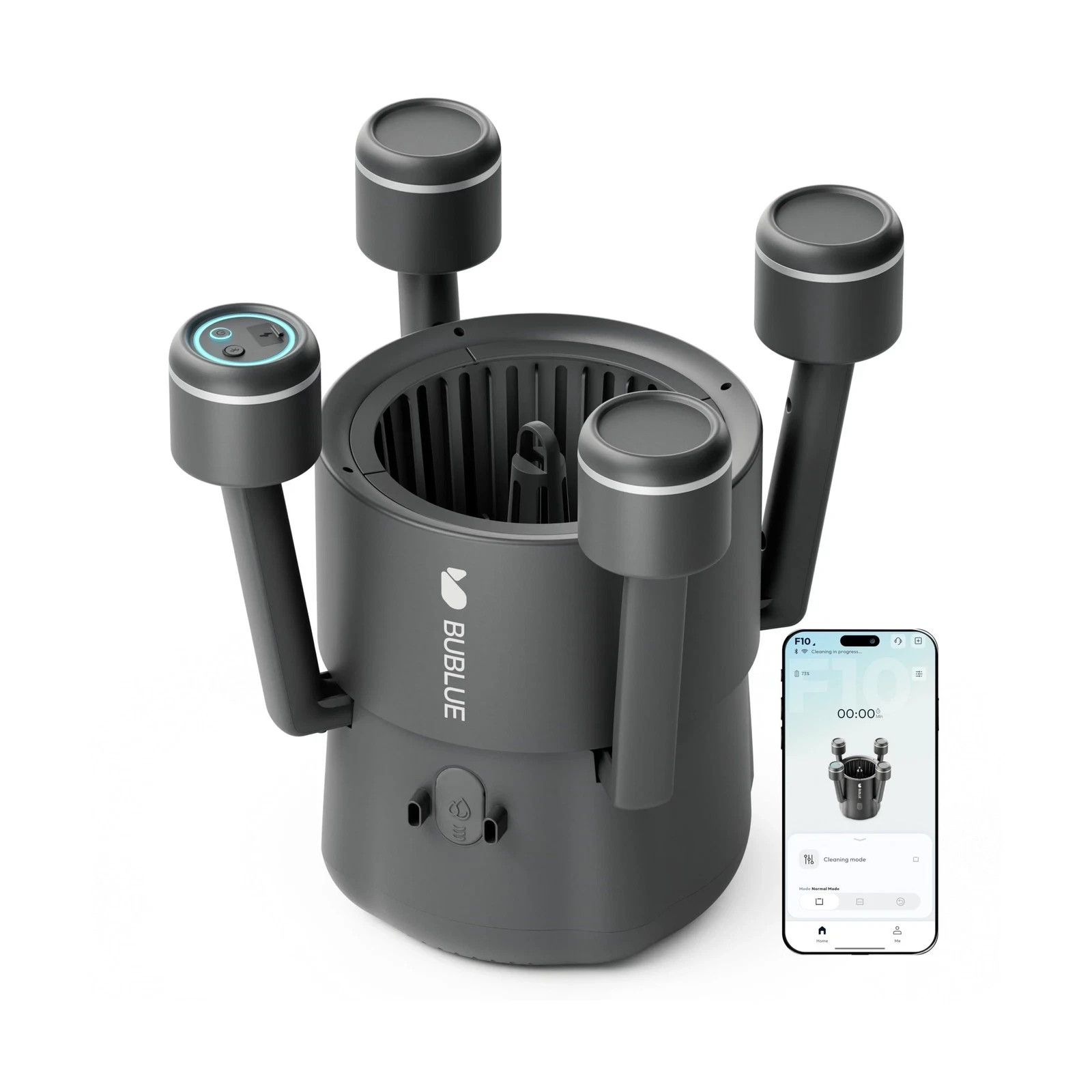 BUBLUE F10 Robotic Surface Skimmer, Pool Cleaner with Powerful Suction, Dual Mot gallery