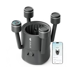 BUBLUE F10 Robotic Surface Skimmer, Pool Cleaner with Powerful Suction, Dual Mot