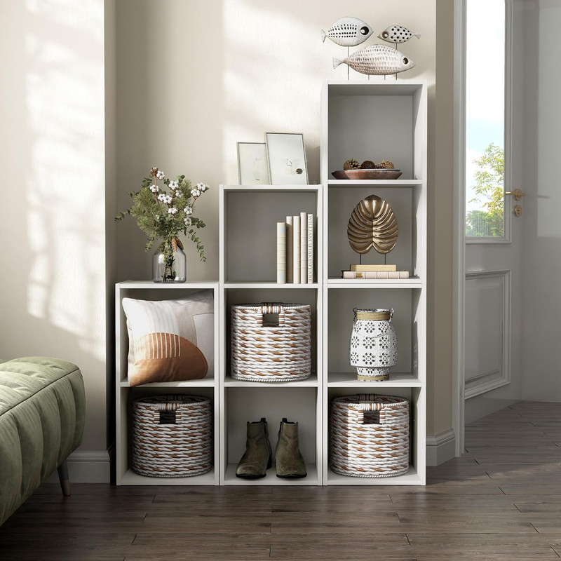 2 Cube Storage Organizer Shelves Stackable Storage Unit for Home Office gallery