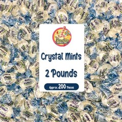 Crystal Candy Hard Mints – 2 Pounds (Approx. 200 Pieces) Arcor Blue Crystal M…