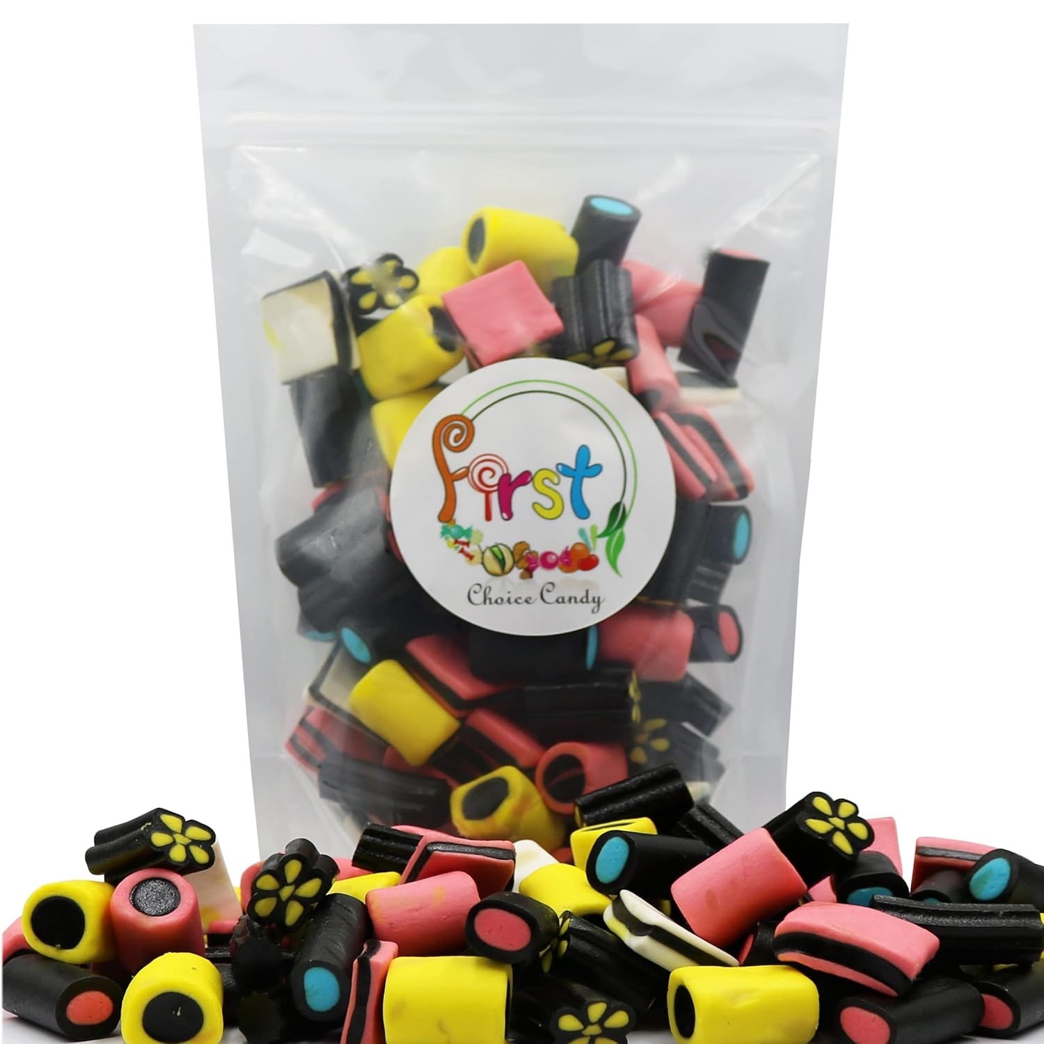 FirstChoiceCandy English Licorice Allsorts Candy Allsorts, 2 Pound gallery