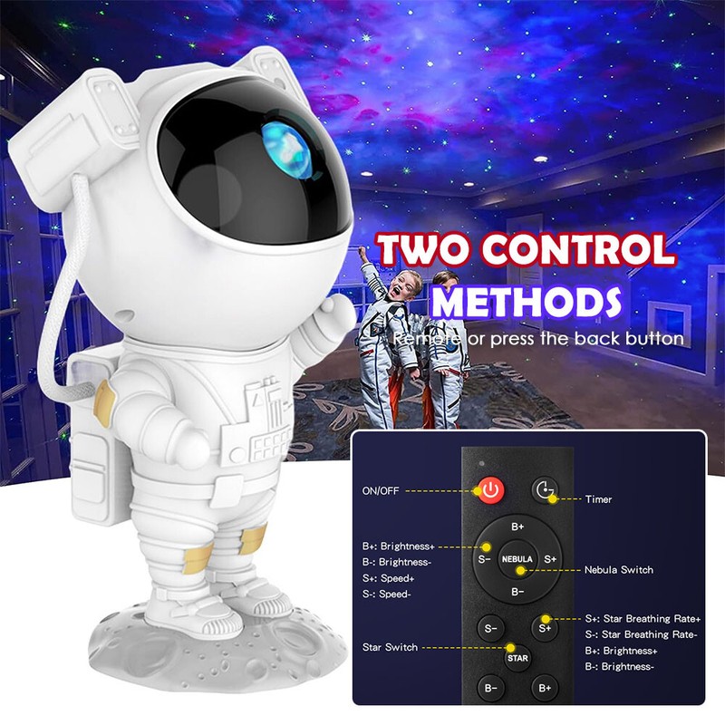 Star Galaxy Astronaut Projector Light Starry Space Night Lamp Kids Room Decor gallery