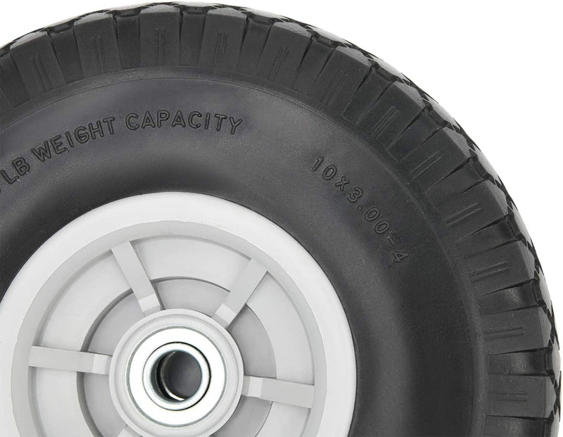 10" Flat Free Solid Tire Wheel，For Dolly Handtruck Cart，10" Flat Free Tires Air gallery