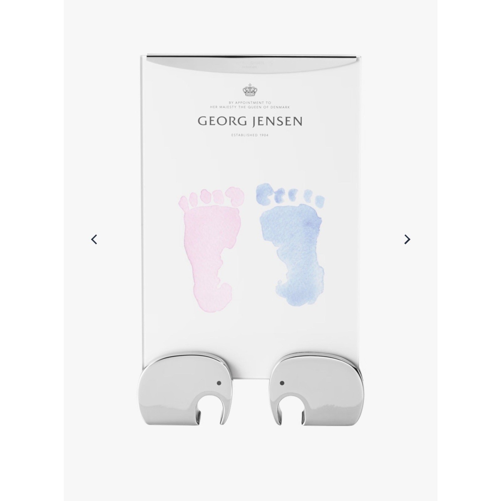 New Georg Jensen Elephant Picture Frame 5 X 7 $109 Vertical Or Horizontal gallery