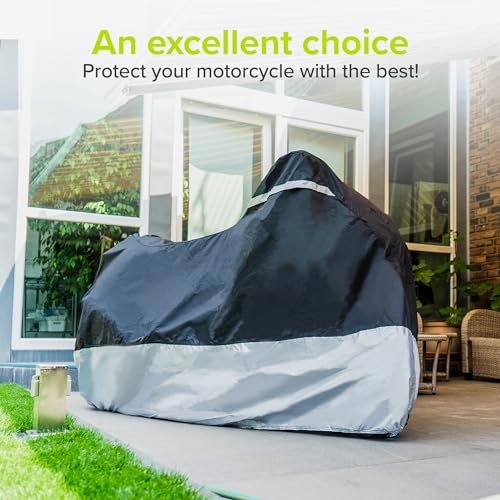 Motorcycle Cover Extremely Heat Resistant up to 550 F I [XL] 96 x 41 x 49 in gallery