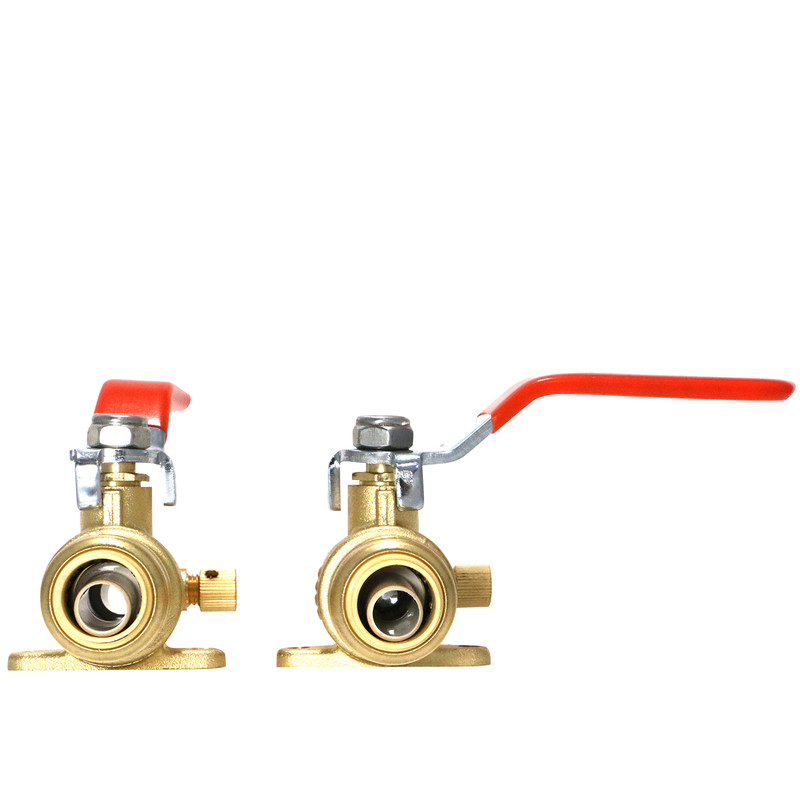 1) 1/2" SHARKBITE STYLE PUSH FIT BALL VALVE W. DRAIN & DROP EAR (LEAD FREE BRASS gallery