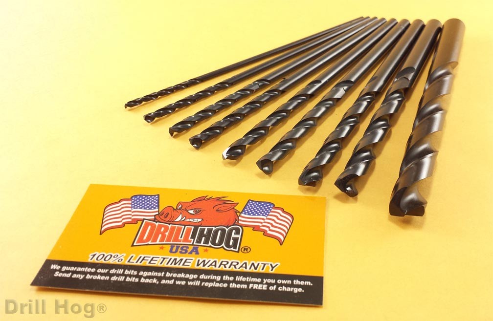 Aircraft Extension Drill Bit Set 6" Long MOLY-M7 Lifetime Warranty Drill Hog gallery