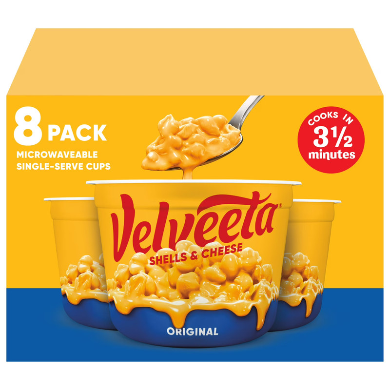 (2 PACK) Velveeta Shells and Cheese Mac and Cheese,8 Cups,for Easy Snacks 2.39oz gallery