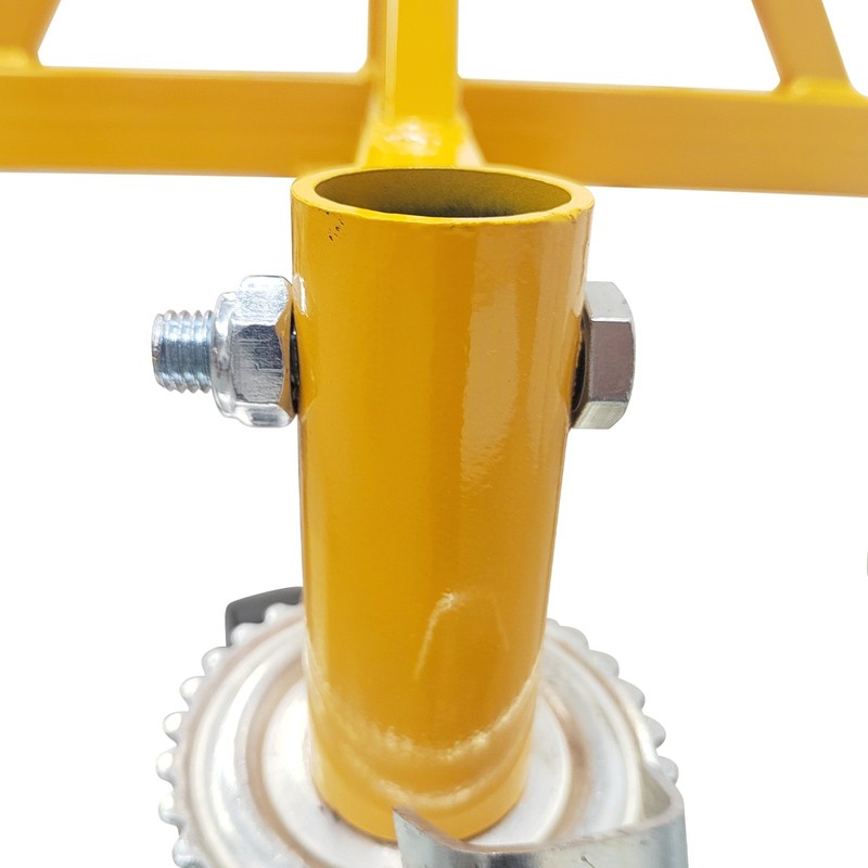 Pipe Stand V-shaped Roller Head Pipe Support Rolling Wheels 31.9-39.4in 2500LBS gallery