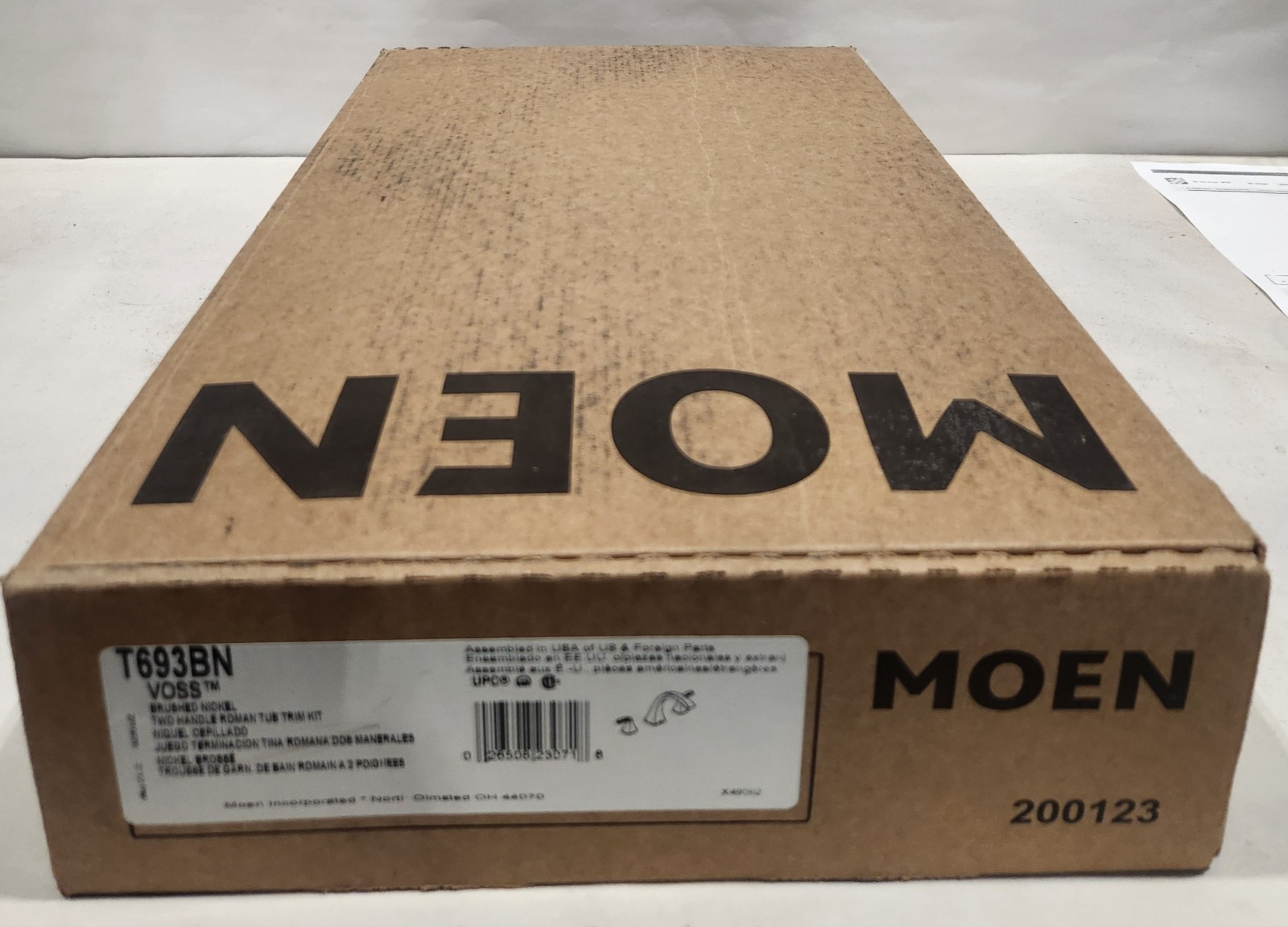 Moen Voss Deck-Mount Roman Tub Faucet Trim Kit Brushed Nickel (No Valve) T693BN gallery