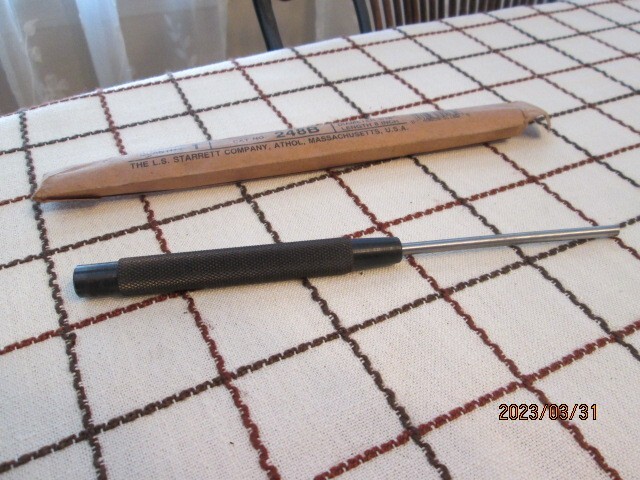 Starrett Center Punch 248B Machinist Tools 8 inches x 3/16 TIP MADE in USA New gallery