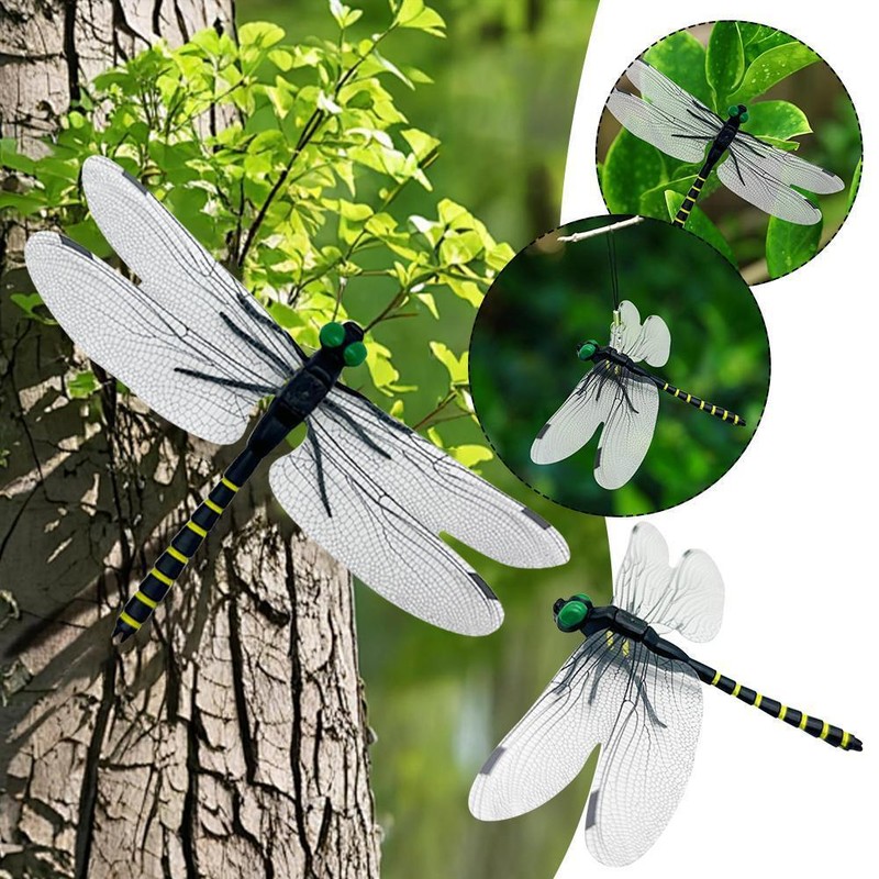 4 PCS Simulation Dragonfly Insect Model Mosquito Repellent For Garden Outdoor gallery