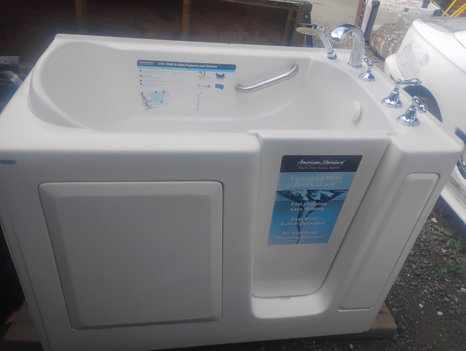 White Walk-In Bath Tub Shower gallery