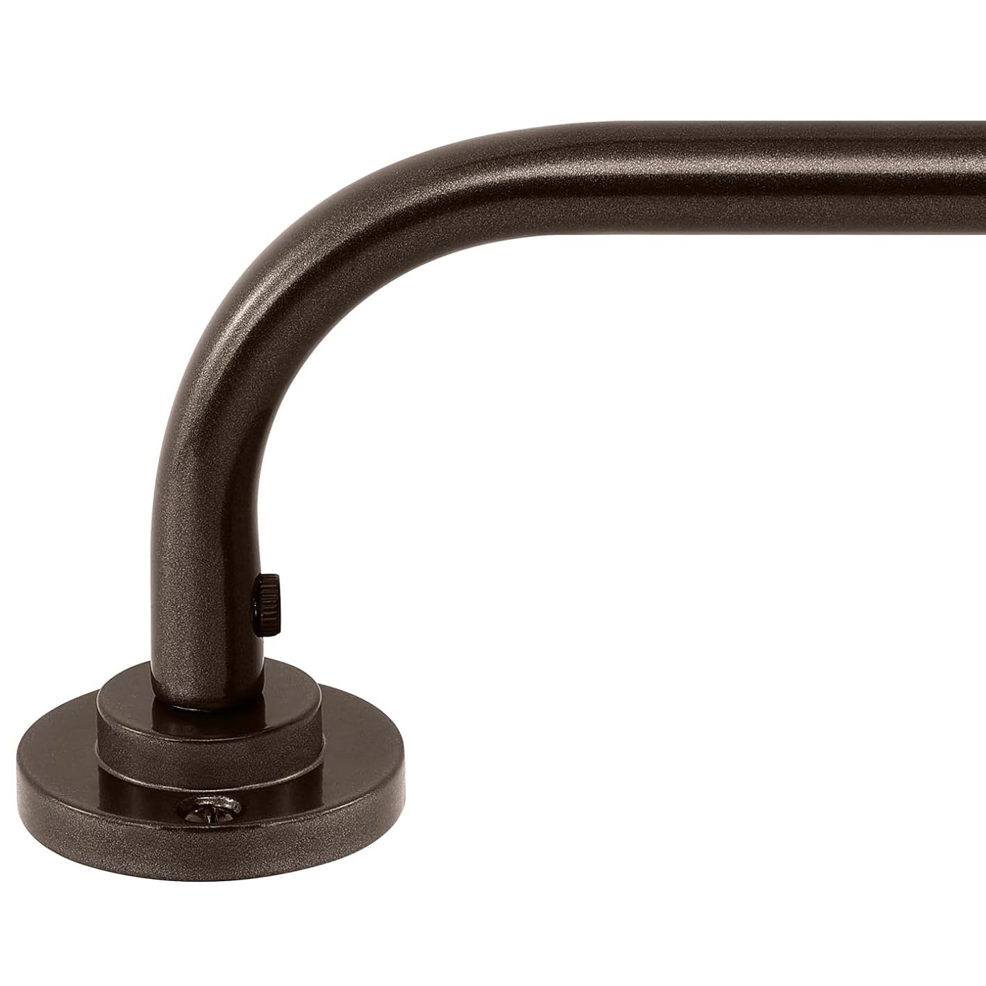 HeiDear Wrap Around Curtain Rod Adjustable 36-72in Bronze 5/8in Blackout Rods gallery